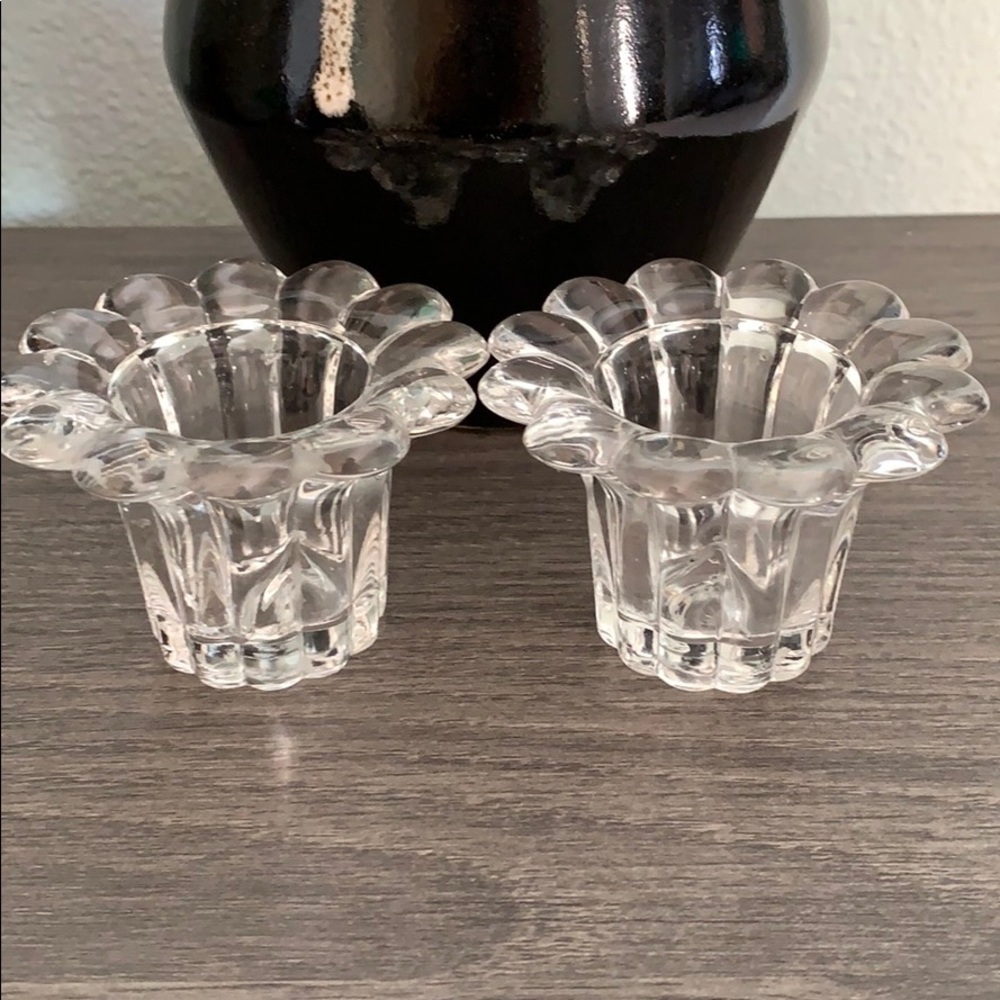 🍒Borgonovo Italian Glass Candle Holders Taper - Picture 6 of 9